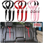 2 4pcs Dog Car Safety Seat Belt Restraint Harness Leash Travel Clip For Pet Cat