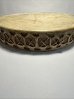 Vintage Native American 19    Tribal Musical Drum Leather Stretched Double Sided