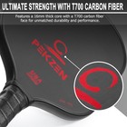16mm Pro Japanese T700 Thermoformed Carbon Fiber Pickleball Paddle  forgiving   