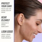  High Fidelity Concert Ear Plugs     Reusable Noise Reducing Ear Plugs For Clear