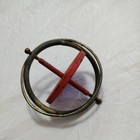 Dandy Antique Gyro Spinning Top Gyroscope Toy Painted Tin Metal Usa Read