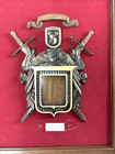Vintage Framed Coat Of Arms Wall Art Family Crest Red Read 17 X 14 
