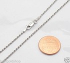 Tarnish-free Diamond Cut Rope Chain Necklace Real 925 Sterling Silver All Sizes