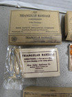 Vintage Msa First Aid Ammonia Ampoules Wire Splint Bandage Gauze Compress