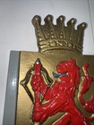 Sweden swedish Metal Wall Plaque coat Of Arms -  smaland -crown lion-vintage