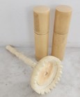 Antique Vintage Needle Case   Spool Bobbin Sewing Lot Of 3