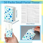 50 Pack Pocket Tissues Travel Packs Bulk 500 Sheet Small Tissues Pocket Packs   