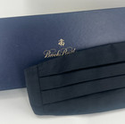 Brooks Brothers Classic Silk Adjustable Cummerbund  waist 28-35  - S m  Black