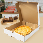 Karat Corrugated Pizza Box  10  x10  x2    White - 50 Pcs  Fp-pbf10w