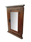 Rustic Mission Recessed Medicine Cabinet   Medium Finish   Handcrafted