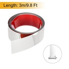 Stainless Steel Molding Trim Self Adhesive Mirrored Silver 2 Inch X 9 8 Feet