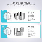 30 Oz Replacement Lids For Yeti  Ozark Trail  Rtic - Spill Proof  Bpa Free  3 Pa