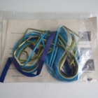 Vintage 1970s Quilling Kit Design Filigree Paper Art  Blue Asters Flowers