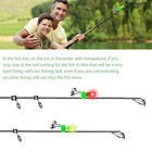 20 Pcs Led Night Fishing Bite Bait Alarm 2 Bells Light Rod Tip Clip Alert Ring