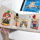 Antique 1948 Hallmark Dolls Of The Nations Collectors Album 14 Cards Vintage Set