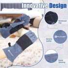 Animal Handling Gloves Leather Sleeve Bite Proof Snake Dog Cat Safety Protection