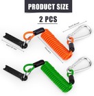 2pcs Trailer Brake Away Cable  6ft High Rebound Emergency Brake Safety Cables Wi