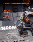 Vevor Demolition Jack Hammer Concrete Breaker 1400w Electric Hammer 2 Chisel Bit