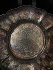 Vtg Barker Ellis Silver Plate Ornate Scalloped Edge Small Bowl Made In England 