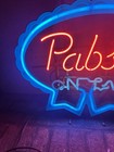 1950   s Pabst    on Tap    Neon Beer Sign Man Cave Bar Pub Pull Chain