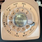 Vtg Pink Western Electric 500 Rotary Desk Phone Orig Chicago Plaza Dial
