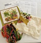 Vtg Sunset Stitchery Crewel Embroidery Kit 2370 Garden Greenhouse 16x20   