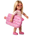 Our Generation Margot 18  Doll With Swimsuit And Pink Pool Float Accessory 