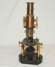 Rare Antique Brass Microscope 