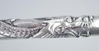 Antique Chinese 19th 20th Century  900 Silver Repousse Dragon Dip Pen Signed