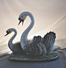 Vintage 1950s Swans Tv Lamp planter 9-1 2  Pristine  Maddux Calif  Usa   Works 