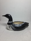 Beautiful 12  Hand Painted Vintage Loon Planter