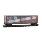 N Scale Bn Ex-np Freedom 50  Standard Box Car Weathered Micro-trains 077 145 310