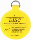 Invisible English Disc Adhesive Medium Plate Hanger Set  4-3 Inch 3  Yellow 