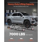 Uimoso 7000 Lbs Adjustable Vehicle Lift With Remote Control For Home Use