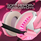 Stereo Gaming Headset For Ps4 Pc Xbox One Ps5 Controller  - Pink 