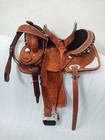 Youth High Quality Western Barrel Racing Trail Horse Tack Leather Saddle 