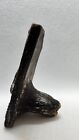 Aztec Mayan Warrior With Sheild Stamp Terracotta Clay Snake Handle