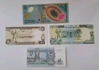 Lot Of 4 Different Foreign Paper Money Banknotes World Currency 228