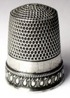 Antique Simons Bros  Sterling Silver    egg   Dart    Thimble  C1910s