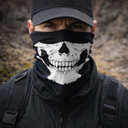 Skeleton Mask Skull Face Mask Biker Face And Neck Cover White Bone Neck Gaiter