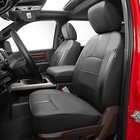 Fit For Dodge 2009 2009-2018 Ram 1500 Front Seat Flat Top Black-full Set