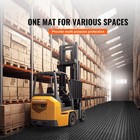Uimoso Interlocking Garage Floor Tiles 12 x12  50 Pack Bulk Black Flooring Tiles