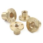 Brass Lead Screw Nut  t8 t10 t12 t14 t16 t18-t40 Round Flange Nut 1-14mm Pitch