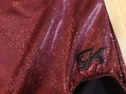 Nwt Adult Medium Gk Elite Sportswear Sleeveless Leotard Red Sparkly Gymnastics
