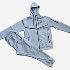 New Nike Tech Cotton Sweat Suit   Hoodie   Joggers Men s Set Baby Blue  Large 