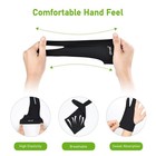 Otraki 4 Pack Artists Gloves 2 Finger Artist Glove Anti Smudge Glove Drawing