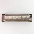 Vintage M  Hohner Marine Band No 1896 Hamonica With Case