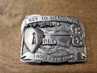 Iditarod   Key To Happiness Belt Buckle Lot Of 2 Bergamot Limited Edition         