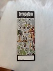 Jerusalem Amir Pictorial Map Fold Out Israel Tourist Map Vintage 1970