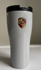 Porsche Travel Turbo No 1  Travel Thermal Mug 15 6 Oz  460 Ml  Light Grey Nwot
